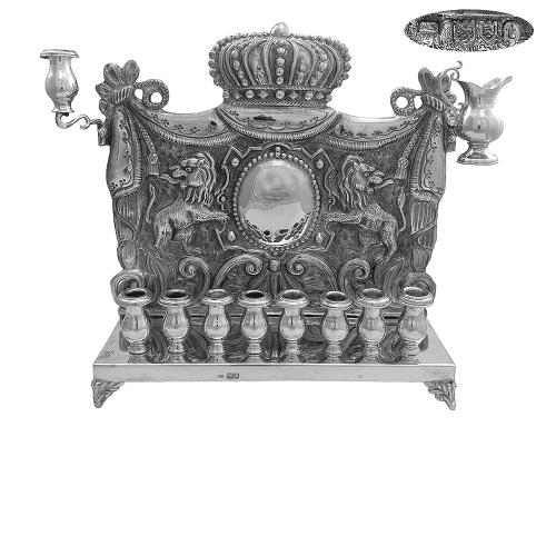 Sterling Silver Menorah USA 1920